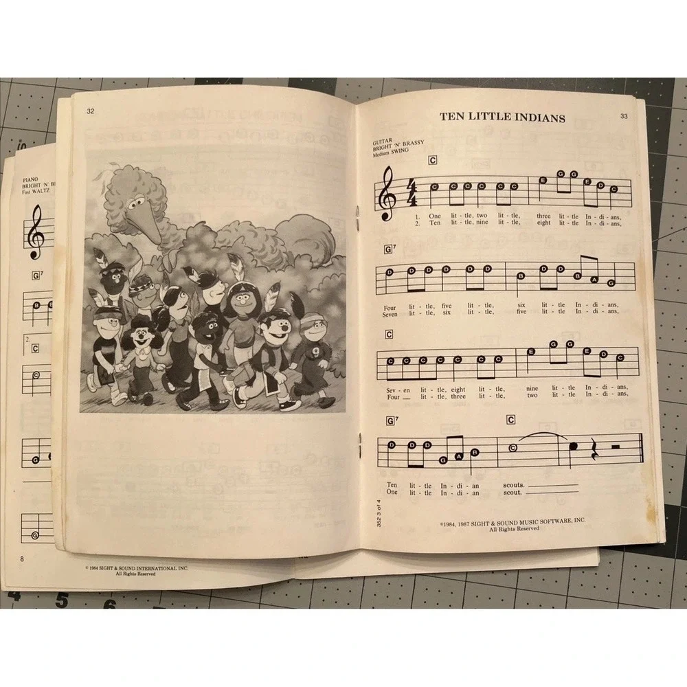 A-B-C Music for Beginners KEYBOARD LOT SESAME STREET and SONGS for CHILDREN Book